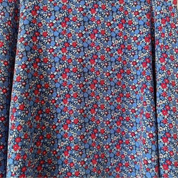 Tommy Hilfiger-Micro Floral Asymmetrical Spring/Summer Skirt (Size:6) - Picture 7 of 9